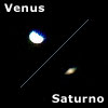 Venus y Saturno