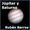 Júpiter y Saturno con webcam
