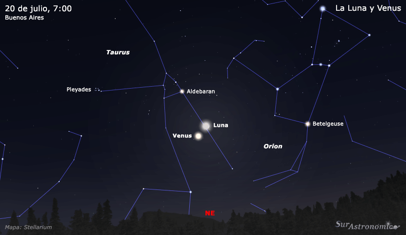 La Luna y Venus