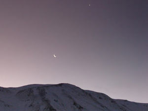 La Luna y Venus