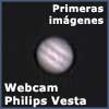 Júpiter y Saturno con webcam