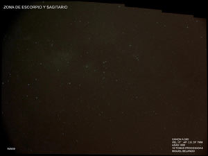 Scorpius y Sagittarius (ISO-1600)