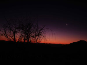 Mercurio y la Luna