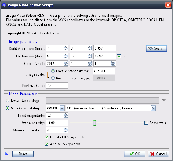 Plate Solver Script